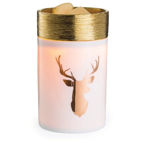 Candle Warmers /      Round Illum- Golden Stag,  2500