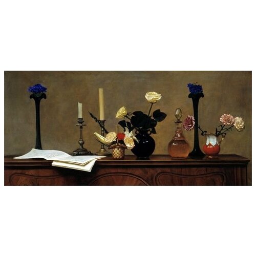       (Flowers on the piano)   65. x 30.,  1770
