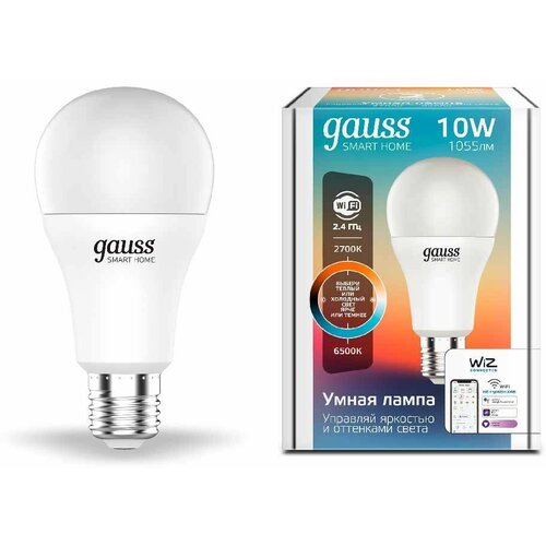  Gauss Smart Home A60 10W 1055lm 2700-6500 E27 ...+. LED,  1710