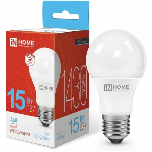   In Home LED-A60-VC  15  6500K 1430  220  4690612020280, 1689494,  276