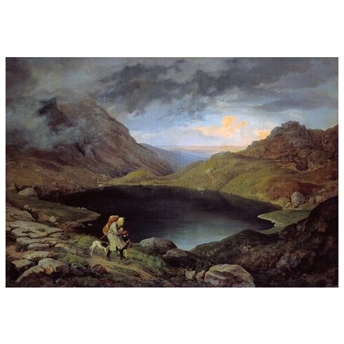       (Lake in the mountains) 2  -- 43. x 30.,  1290