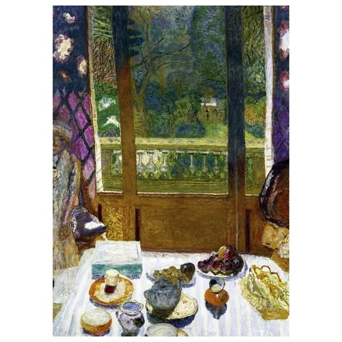    ,    (Dining Room Overlooking the Garden)   40. x 56.,  1870
