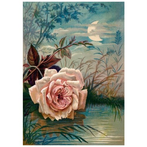       (Rose above the pond) 30. x 42.,  1270