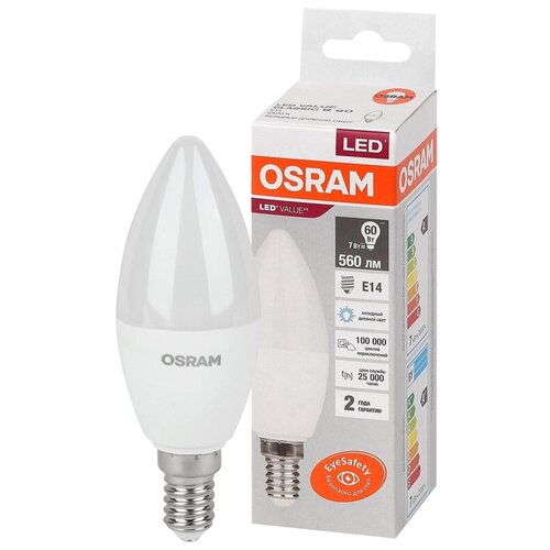   OSRAM LED Value B, 560, 7 ( 60), 6500,  404