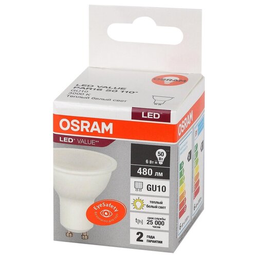   OSRAM LED Value PAR16, 480, 6 ( 50), 3000,  189
