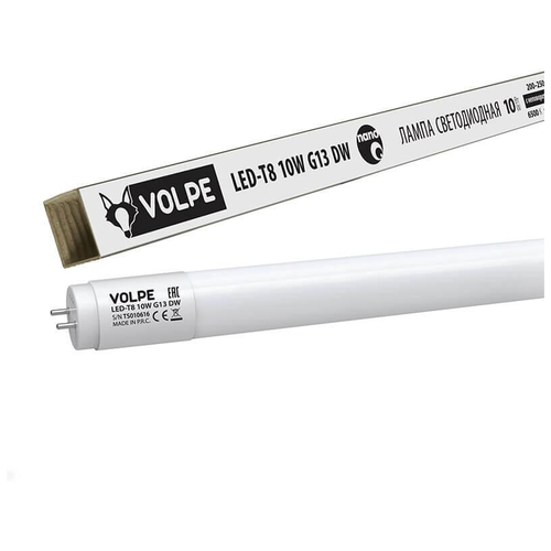   VOLPE LED-T8-10W/DW/G13/FR/FIX/N,  160