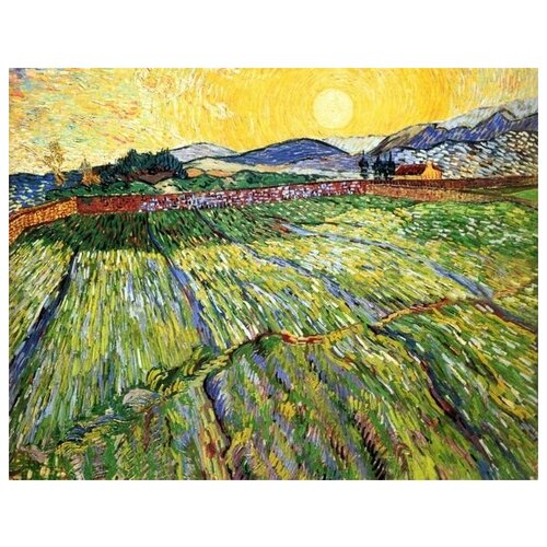         (Wheat field with the setting sun)    39. x 30.,  1210