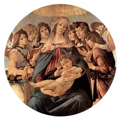        ( Madonna with six angels)   50. x 50.,  1980