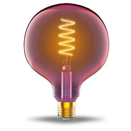 Gauss  LED Filament Flexible G125-C Pink E27 5W 190lm 1800K 125178mm 1/10 1011802105,  1090