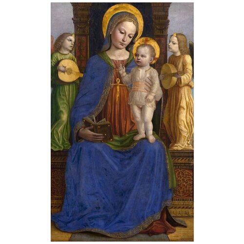          (The Virgin and Child with Two Angels) 1   40. x 67.,  2130