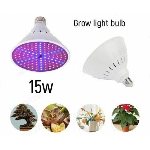   ,     E27, 15W grow light bulb,  460
