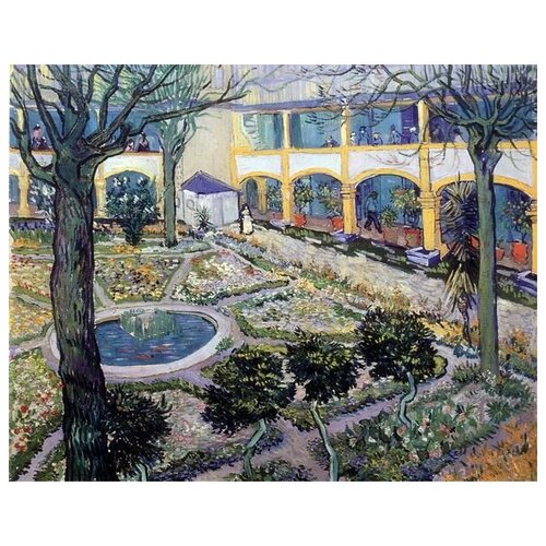        (The Courtyard of the Hospital at Arles)    38. x 30.,  1200