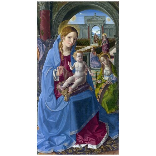         (The Virgin and Child with Saints) 4     40. x 75.,  2320