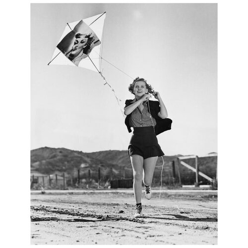        (A girl with a kite) 30. x 39.,  1210