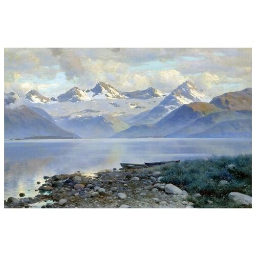       (Lake in the mountains) 1   46. x 30.,  1350