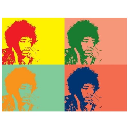      (Jimi Hendrix) 53. x 40.,  1800