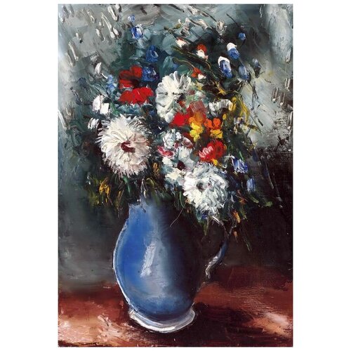        (Bouquet in blue vase) 6   40. x 58.,  1930