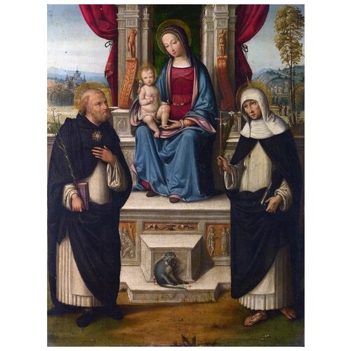         ( The Virgin and Child with Saints)   50. x 67.,  2470