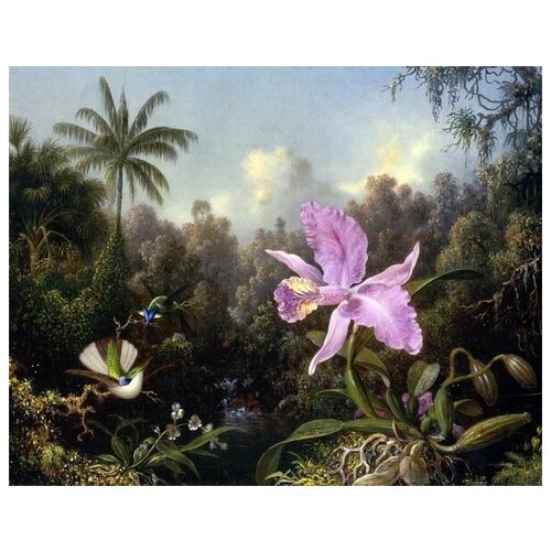       (Orchids and Hummingbird) 4    51. x 40.,  1750
