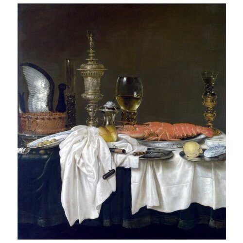       (Still Life with a Lobster)    50. x 57.,  2190