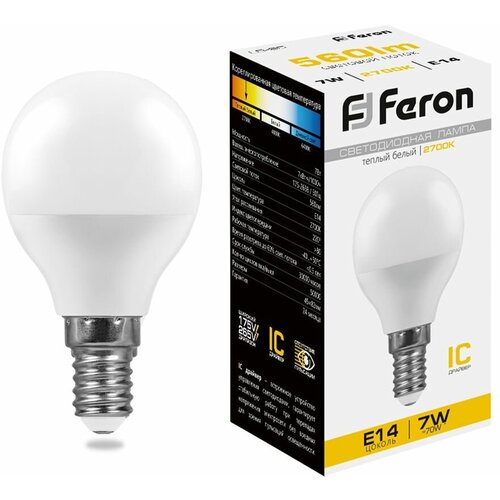   Feron LB-95 25478, E14, G45, 7 , 2700 ,  90
