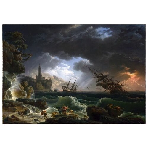        (A Shipwreck in Stormy Seas)    43. x 30.,  1290