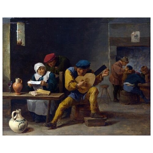       (Peasants making Music in an Inn)    50. x 40.,  1710