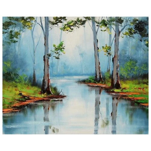        (The river in the deciduous forest) 37. x 30.,  1190