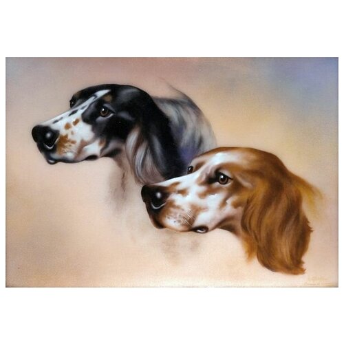      (Two dogs) 5 43. x 30.,  1290