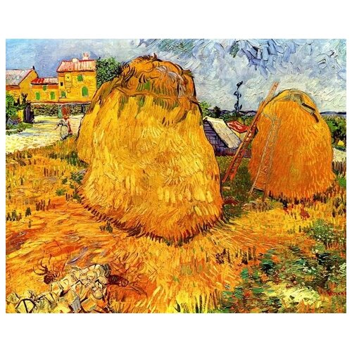       (Haystacks in Provence)    37. x 30.,  1190
