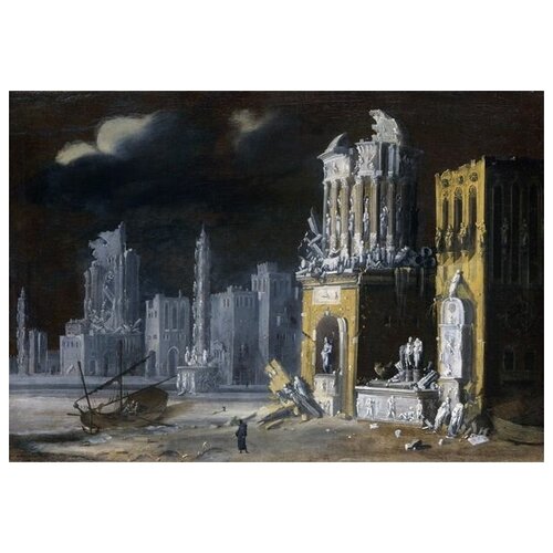      (Fantastic Ruins)    58. x 40.,  1930