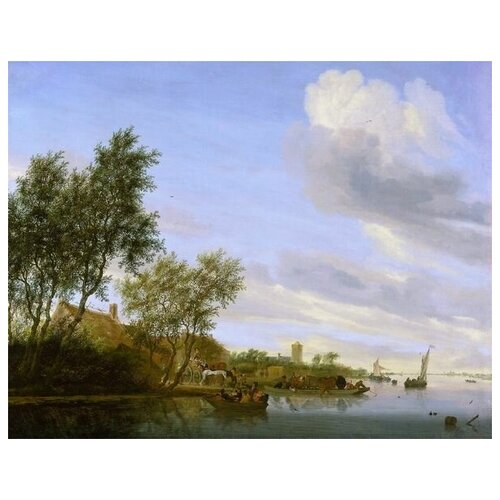      (River Landscape) 2    38. x 30.,  1200
