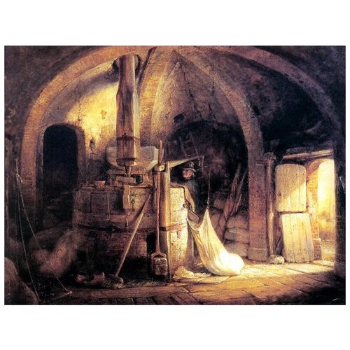     -    (Interior Of Rembrandt's Father's Mill-Lower Chamber)    66. x 50.,  2420