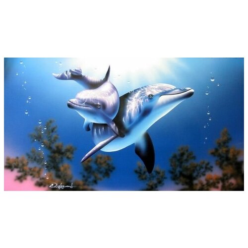     (Dolphins) 3 72. x 40.,  2250