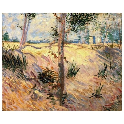          (Trees in a Field on a Sunny Day)    49. x 40.,  1700