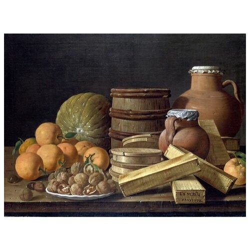          (Still Life with Oranges and Walnuts)   66. x 50.,  2420