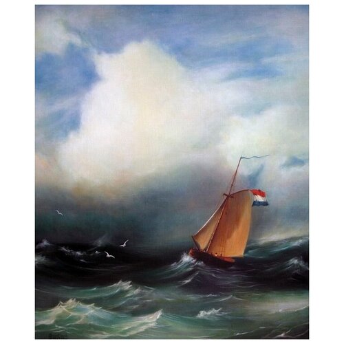       (Tempete on the mer)   40. x 49.,  1700