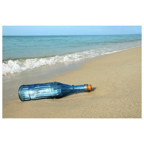     (Bottle on the beach) 75. x 50.,  2690
