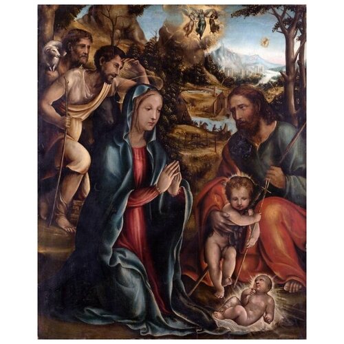         (The Nativity with the Infant Baptist and Shepherds)  50. x 62.,  2320