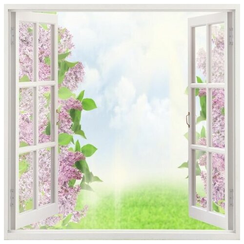       (Lilacs outside the window) 30. x 30.,  1000