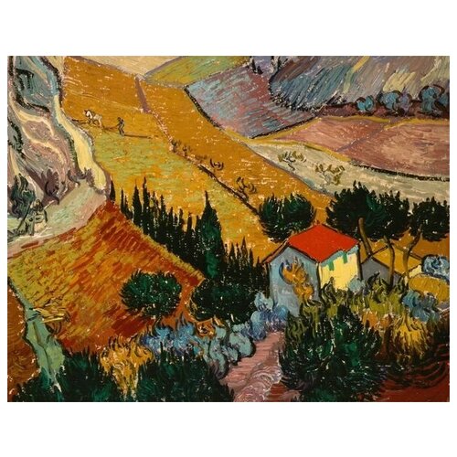         (Landscape with House and Ploughman)    51. x 40.,  1750