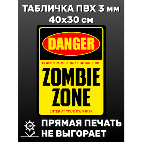   Danger zombie zone 4030 ,  350