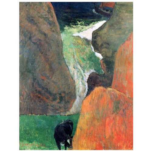        (Navy with cow. Above the abyss)   30. x 39.,  1210