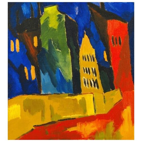      (Houses at Night) -  40. x 44.,  1580