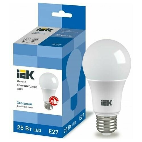   E27, 25 , 230 , , 6500 ,   , IEK, A80, LED,  955