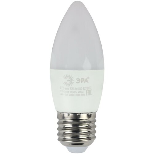    E27 6  ECO LED B35-6W-827-E27,  313