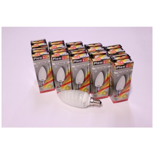 10.   Flesi candle 9W EICM 220V E14 4100K 10/.,  330