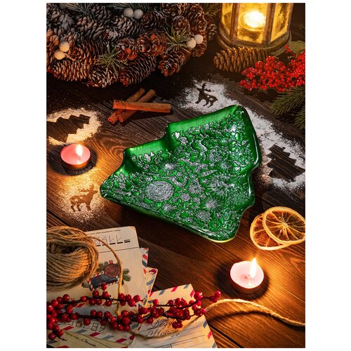 ����� Elan Gallery ������ 24x19x2.5cm Green-Silver 120826, ���� 645�