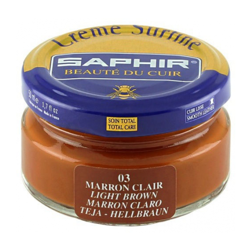 0032     Saphir Creme Surfine,  Saphir 03 Light brown (-),  711