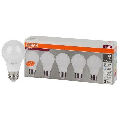   LED Value LVCLA60 7SW/865 7   E27 230 25 RU (.5) OSRAM 4058075577688,  591